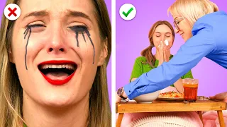 WITH MOM VS WITHOUT MOM || 12 Relatable & Funny Situations by Crafty Panda