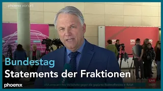 Bundestag: Pressekonferenzen der Fraktionen