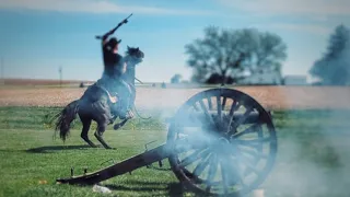 Cannon Fire w/ Horse & Rider in SLO-MO