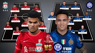 LIVERPOOL FC VS INTER MILAN | PREDICTED LINEUP UEFA CHAMPIONS LEAGUE 2021/2022 | ft. LUIS DIAZ 🔥⚽