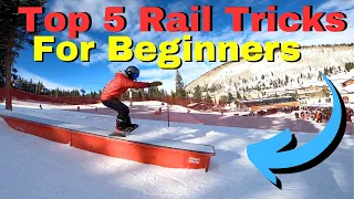 First 5 Snowboard Tricks on Rails | Beginner guide