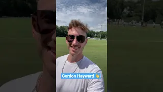 Gordon Hayward checking in from Panthers practice