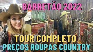 VLOG DE RODEIO FESTA DO PEÃO DE BARRETOS 2022 BARRETÃO Preços roupas country - Tour nas LOJAS