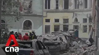 At least 4 killed after missile attack on apartment block in Ukraine's Lviv