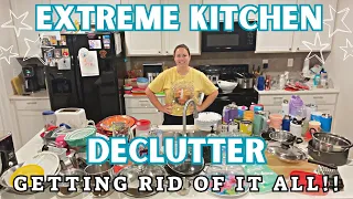 EXTREME KITCHEN DECLUTTER | Getting rid of it ALL!!