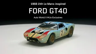 FORD GT40 (Dirty Version) - Auto World X MiJo Exclusives