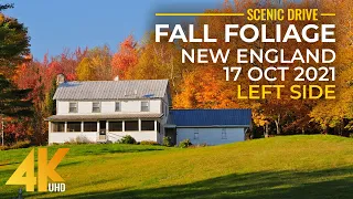 4K Autumn Scenic Roads of New Hampshire in Slow Motion - Fall Foliage of New England - Left Side, #1