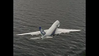 The Boeing 747 landed perfectly despite strong winds