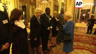 The Queen and Duchess of Cambridge mingle with stars at Buckingham Palace reception