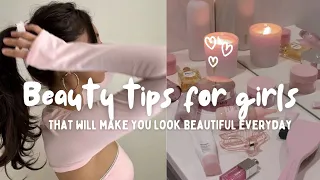 ✨ Beauty Tips For Teenage Girls 🩷 aesthetic beauty tips