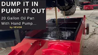 REVIEW: VEVOR Oil Drain Pan 18 Gallon Oil Drain Pan for Large Oil Changes