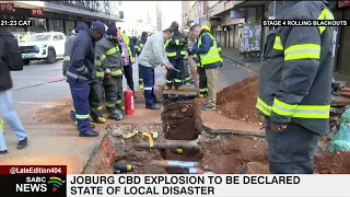 City of Joburg in a process of declaring CBD explosion a disaster