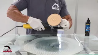 Mirka Glass Repair Sanding Demonstration