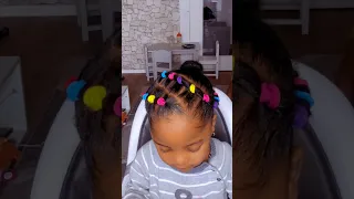 Rubber band hairstyles for kids 😍 Easy hairstyles 2024 #rubberbandhairstyle #hairstylesforkids