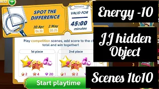 June's journey | Spot The Difference competition | 30 April - 2 may 2022 | scene 1-10 | energy 10