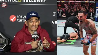 Max Holloway reacts to Justin Gaethje KO win "This is what BMF'S are known for"