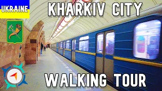 Kharkiv, Ukraine - Đi bộ tham quan trong tàu điện ngầm Kharkiv - Ukraine 4K