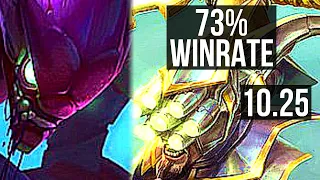 KHA'ZIX vs MASTER YI (JUNGLE) | 73% winrate, 12/2/12, Legendary | TR Challenger | v10.25