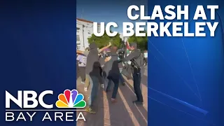 Clash at UC Berkeley protest encampment