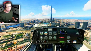 TALLEST BUILDING IN THE WORLD! (Flying around Dubai) - Microsoft Flight Simulator - Part 7
