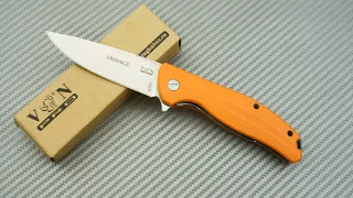 Складной нож-флиппер VN Pro "Orange" K283 от Viking Nordway, краткий видео обзор и распаковка