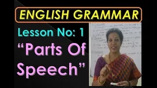 Lesson :1 -  "Parts of Speech"