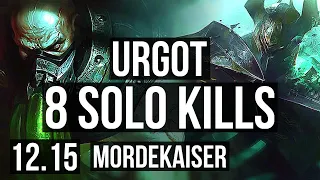 URGOT vs MORDEKAISER (TOP) | 8 solo kills, 16/2/4, Legendary, 1.0M mastery | NA Diamond | 12.15