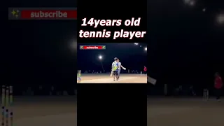 14 year old tennis ball player #cricket #rj05 #top