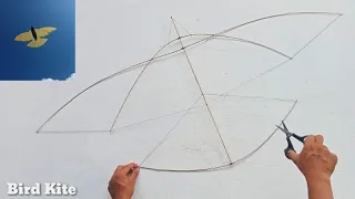 Cara membuat layang layangan burung | How to make a bird kite