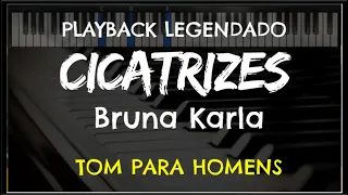 🎤 Cicatrizes (PLAYBACK LEGENDADO - TOM MASCULINO) Bruna Karla, by Niel Nascimento