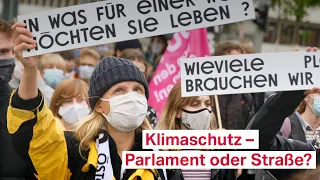 Klimaschutz vorantreiben. Parlament oder Straße? – taz Talk