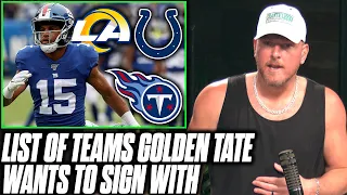 Pat McAfee Reacts: Golden Tate Talks Teams He Wants To Join In 2021