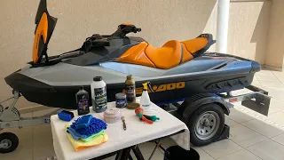 Como lavar e cuidar bem do jet ski e carretinha - Seadoo GTI 170