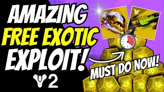 Do This INSANE Free Exotics & Cosmetics Exploit NOW! New Bungie Update & PANTHEON Cheese! Destiny 2