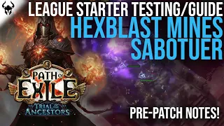 Hexblast Mines Are Pretty Awesome! | League Starter Test/Leveling Guide | PoE 3.22