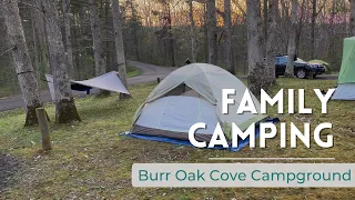 Family Car Camping At Burr Oak Cove Campground | Burr Oak State Park | Wayne National Forest Ohio