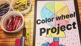 Color Wheel Art PROJECT - Step by Step TUTORIAL- Really EASY for kids or beginners #mrschuettesart