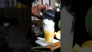 Honey Lavender Gin Lemonade #cocktail #drinkrecipes #lavender