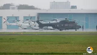 Formation flight 3x NH-90 and 1x Cougar | New Commander Royal Netherlands Navy | MVK de Kooy | EHKD