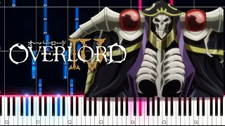 HOLLOW HUNGER | Overlord Season 4 Op PIANO TUTORIAL (Sheet in the description)#overlord