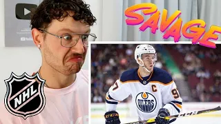 Rugby Player Reacts to CONNOR MCDAVID TOP 10 PLAYS From The 2018/2019 NHL Season!