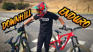 Probando una bicicleta de descenso! - DOWNHILL V/S ENDURO