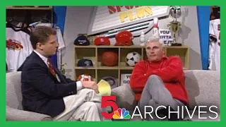 1993: Indiana University basketball coach Bob Knight joins Mike Bush on 'Sports Plus'