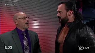 Drew McIntyre confronts Adam Pearce | RAW October 2, 2023 WWE