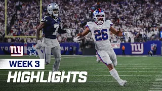 Giants vs. Cowboys Week 3 Highlights: Saquon Barkley's Top Plays from 126-yard Game