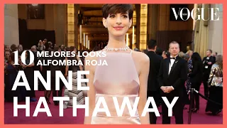 Anne Hathaway y sus 10 mejores looks en alfombras rojas