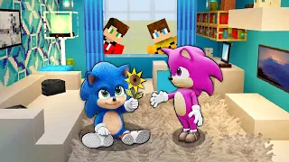 BABY SONIC WSZEDŁ DO DOMU z DZIEWCZYNĄ i ZROBIŁ JEJ TO... w Minecraft!