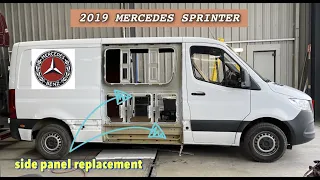 2019 Mercedes Sprinter side panel replacement