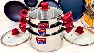 Prestige Stainless Steel CASSEROLE ✨🌻NEW LAUNCH Saucepot/Biryani Handi/Cook & Serve