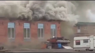 У Вересневому в будівлі спалахнула пожежа